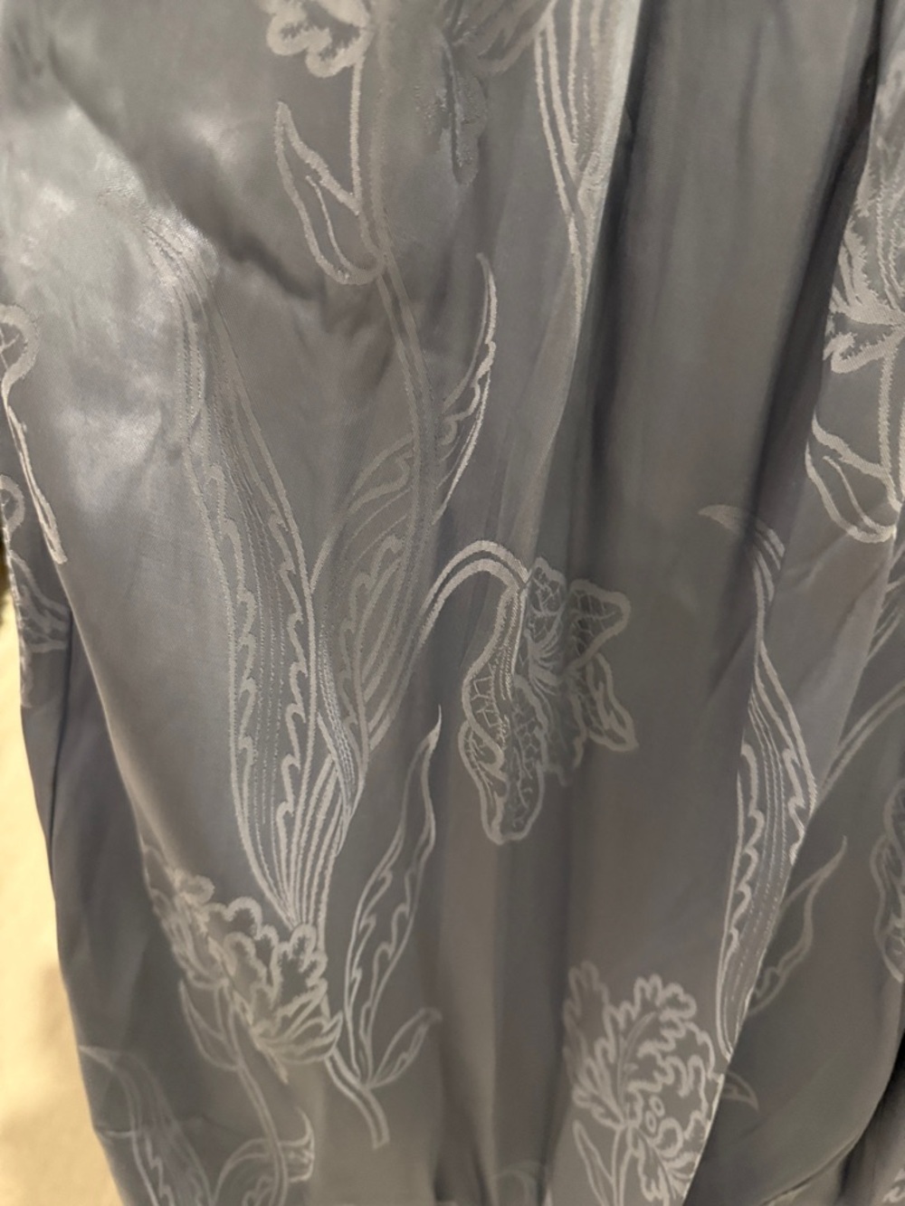 Anthropologie Dusty Blue Floral Harem - Picture 6 of 9